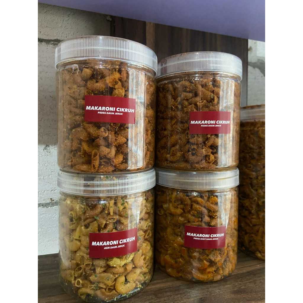 

MACARONI CIKRUH KHAS TASIKMALAYA GURIH RENYAH TIDAK PELIT BUMBU/CEMILAN ENAK/CEMILAN PEDAS