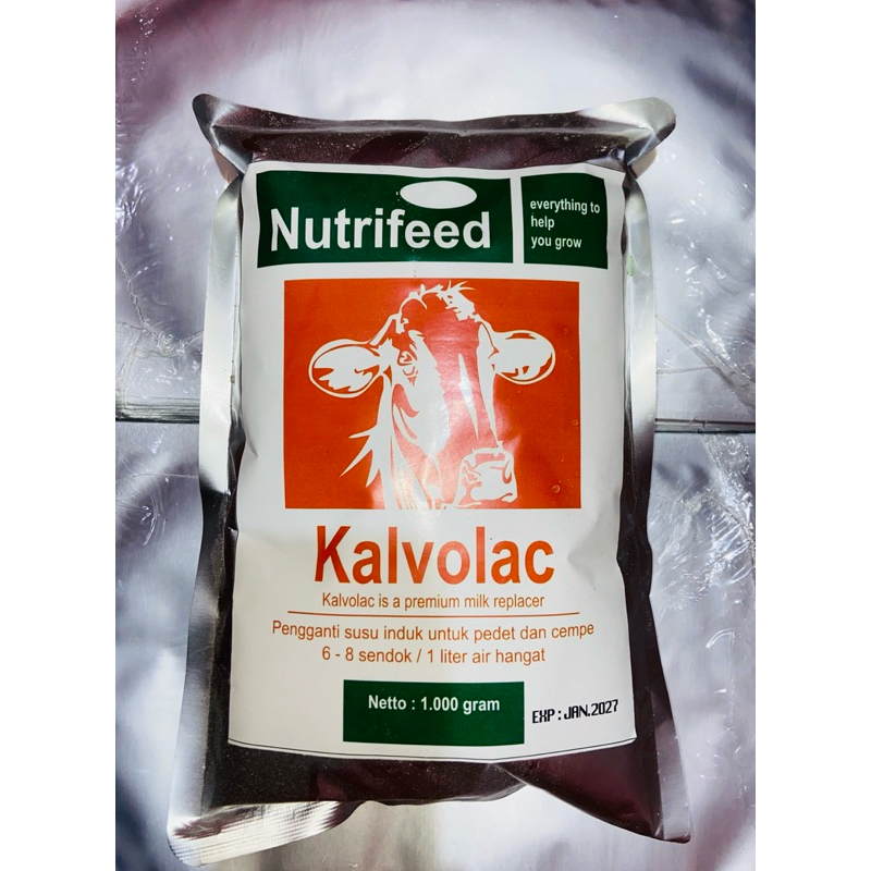 

susu KALVOLAC nutrifeed 1kg susu untuk sapi dan kambing, pengganti susu induk 100% original
