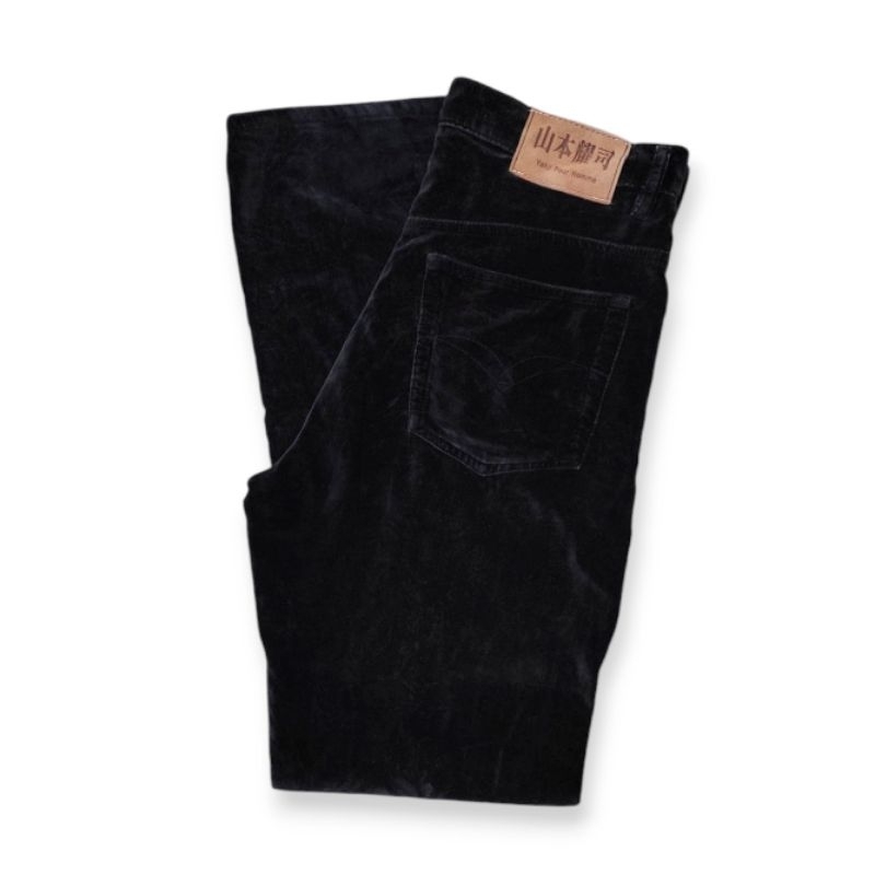 Yohji Pour Homme by Yohji Yamamoto Velvet Trouser Pants
