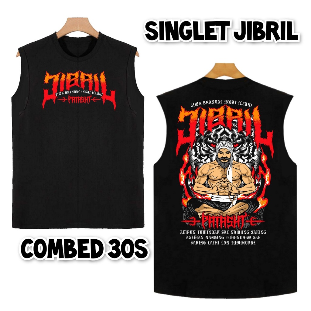 Kaos Singlet PSHT Motif Jibril -  Singlet SH Terate 1922 Cowok - Tanktop Pria