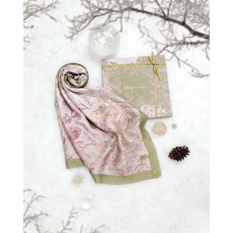 [NEW&ORIGINAL] Disney's Frozen WILLOW Voal Square Regular size by Buttonscarves BS Hijab Sale ORIGIN