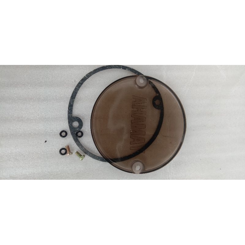 cover magnet tutup magnet emblem kiri emblem mesin Yamaha V75 V80 V75DX variasi lawas non original N