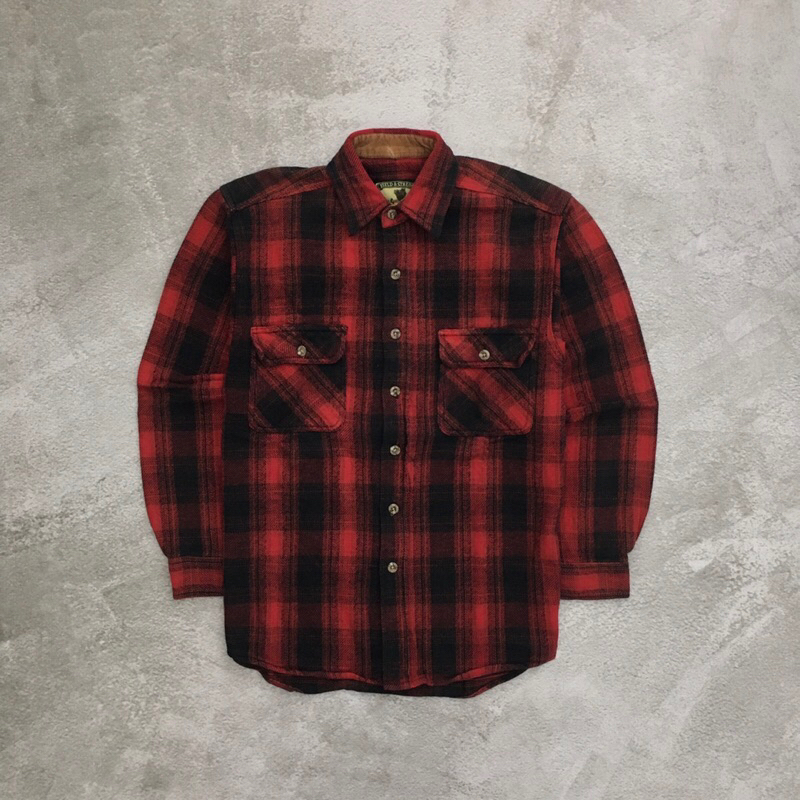 Kemeja Outer Flanel Veterano Double Pocket