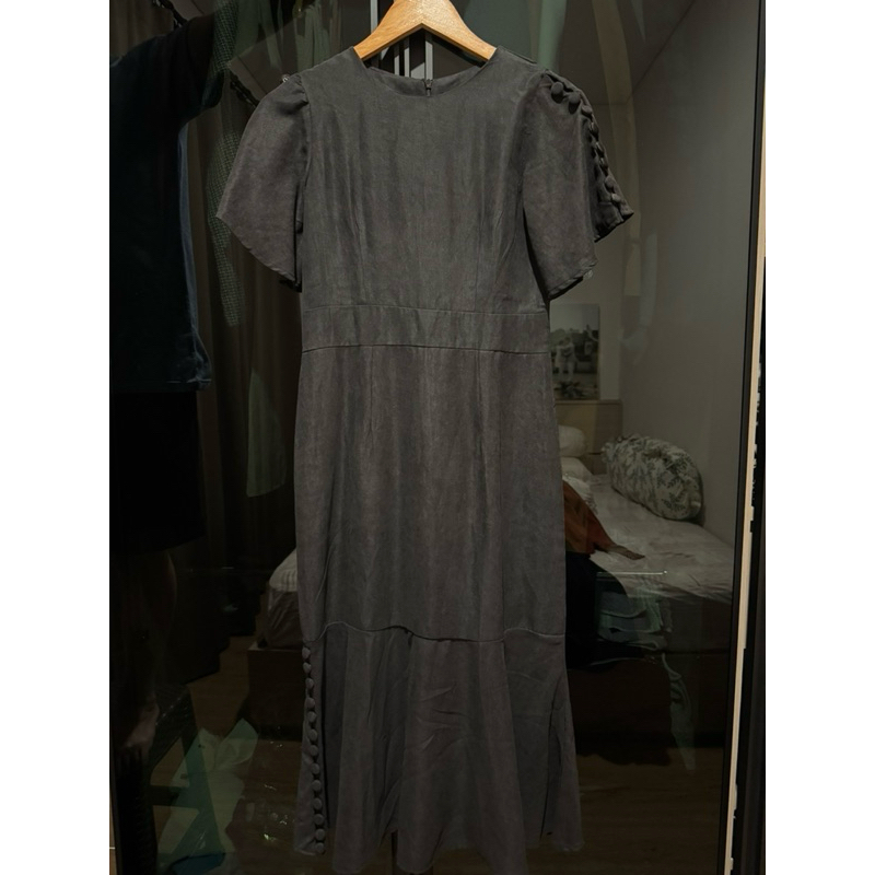 New - Dress Hitam Panjang | Dress Midi | Dress Panjang | Dress Hitam Polos | Black Dress