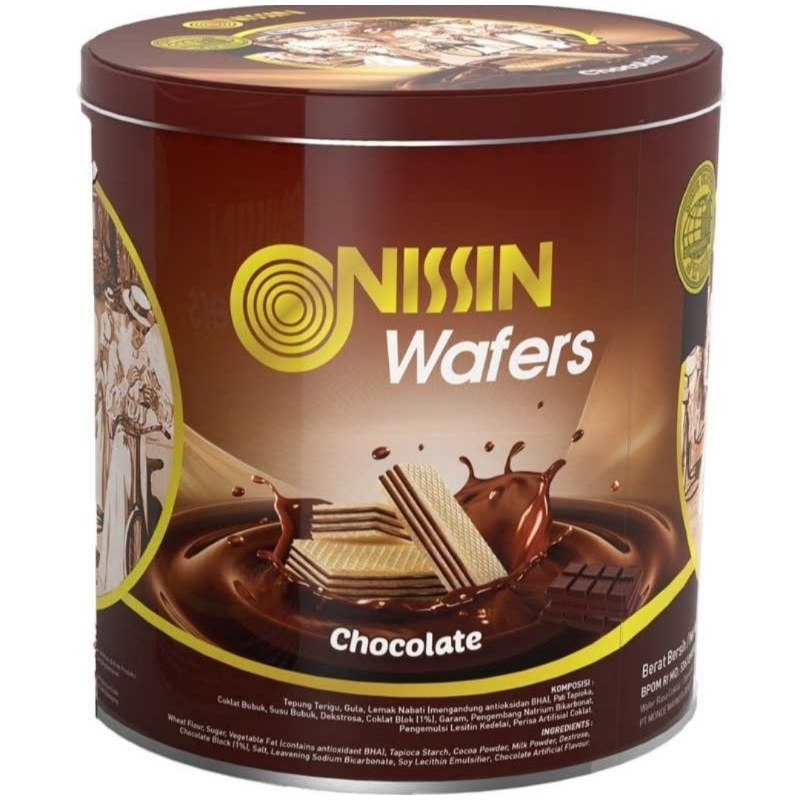 

NISSIN Wafer Chocolate Kaleng 570 g dan Pack 110gr