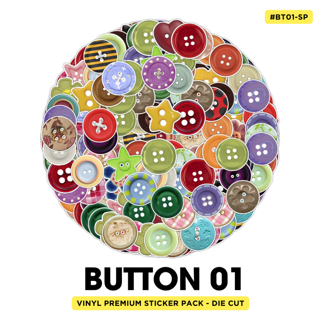 

50pcs Sticker Pack Anti Air Aesthetic Waterproof Tumblr Tumbler Logo BUTTON