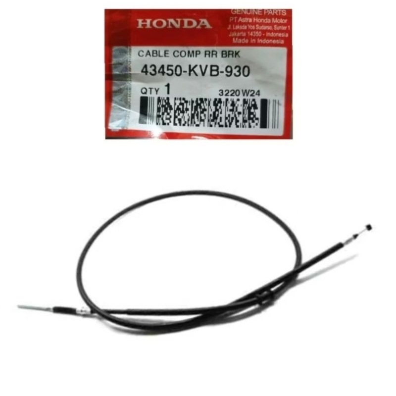 KABEL REM BELAKANG BEAT FI / VARIO / SCOOPY / BEAT POP ORI AHM