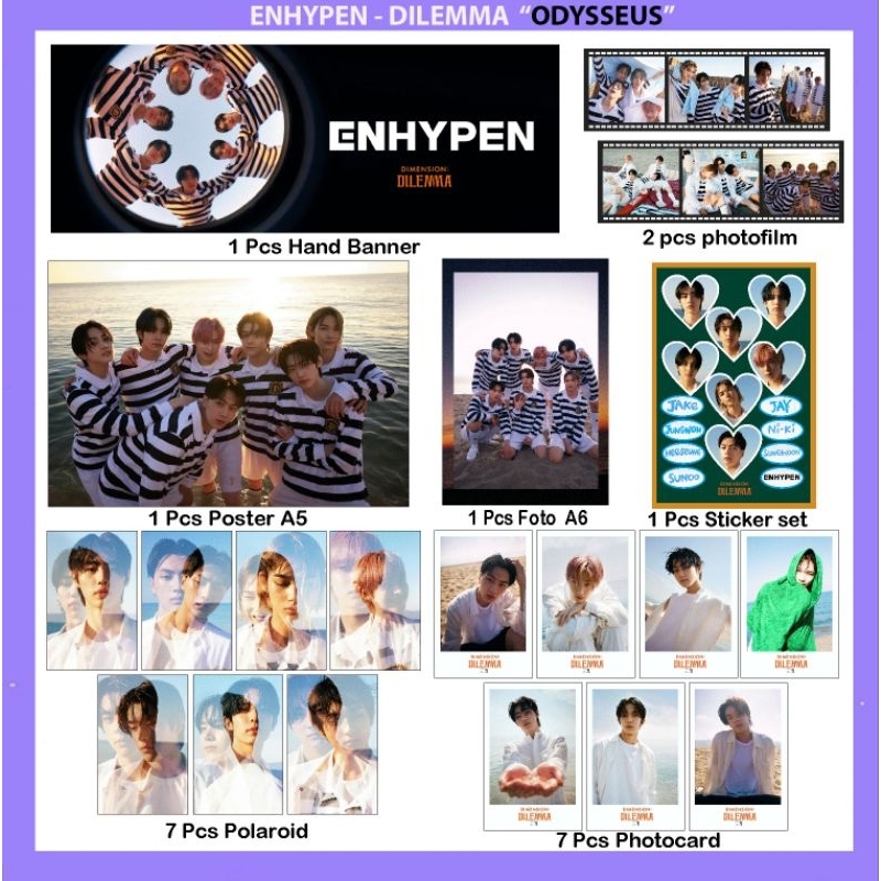 Dark blood, dilemma ENHYPEN set fankit paket hemat