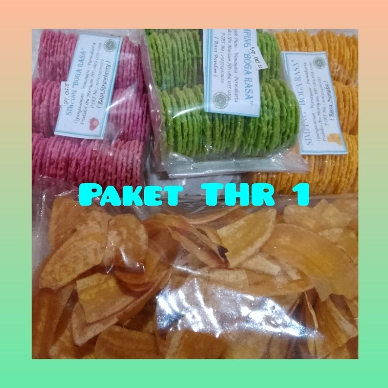 

Paket THR 1 simping aneka rasa manis plus keripik