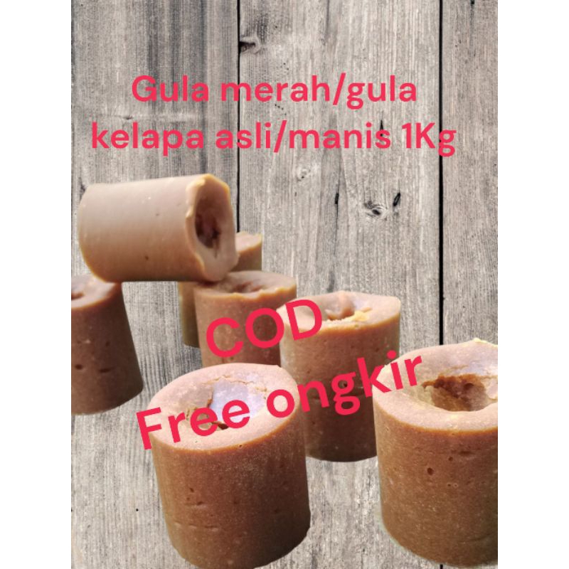 

gula merah/gula kelapa/dari nira air kelapa asli/aroma wangi/manis 1kg/bungkus