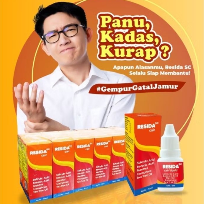 Resida cair / sperti kalpanax cair 10 ml panu kadas kurap