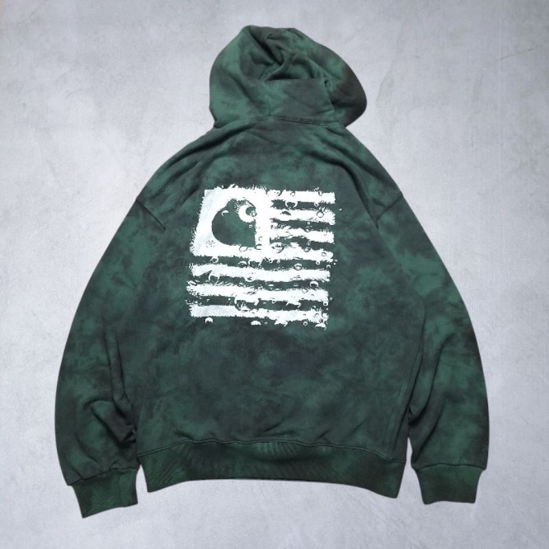 Carhartt WIP Hooded Chromo Sweatshirt Treehouse white