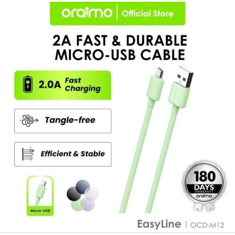 Kabel Data Oraimo (Micro/Type C/Iphone)