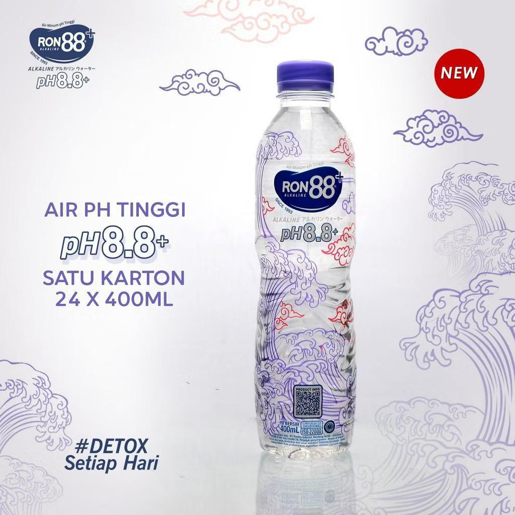 

Ron88 / Ron 88 Air Mineral Botol Alkaline 400 ML DUS (isi 24 pcs)