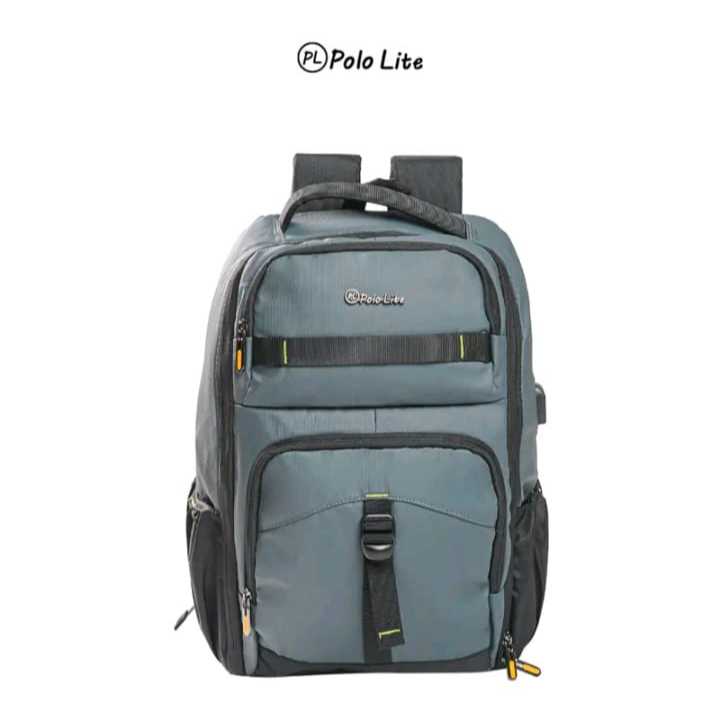 POLO LITE - Tas Ransel Laptop Polo Lite #82066 Tas Backpack Anti Air Tas Punggung Pria Multifungsi