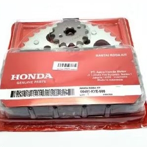 GEAR GIR SET RANTAI AHM (KYE) MEGAPRO PRIMUS 2006-2010 & MEGA PRO 2010-2014 NEW MEGA PRO MONO FI/KAR