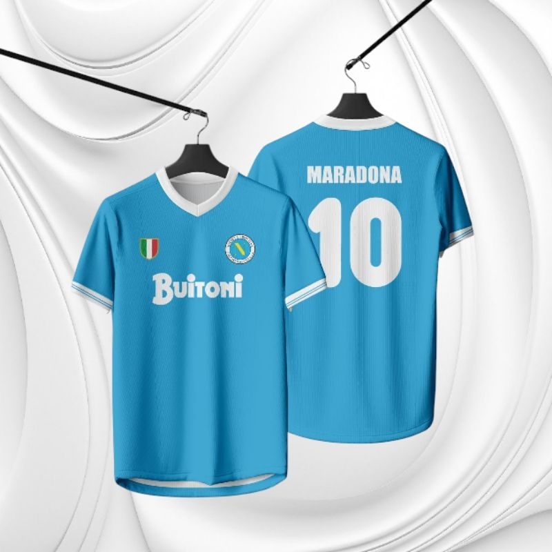 Jersey Napoli 1986 Maradona bisa ganti nama dan nomer