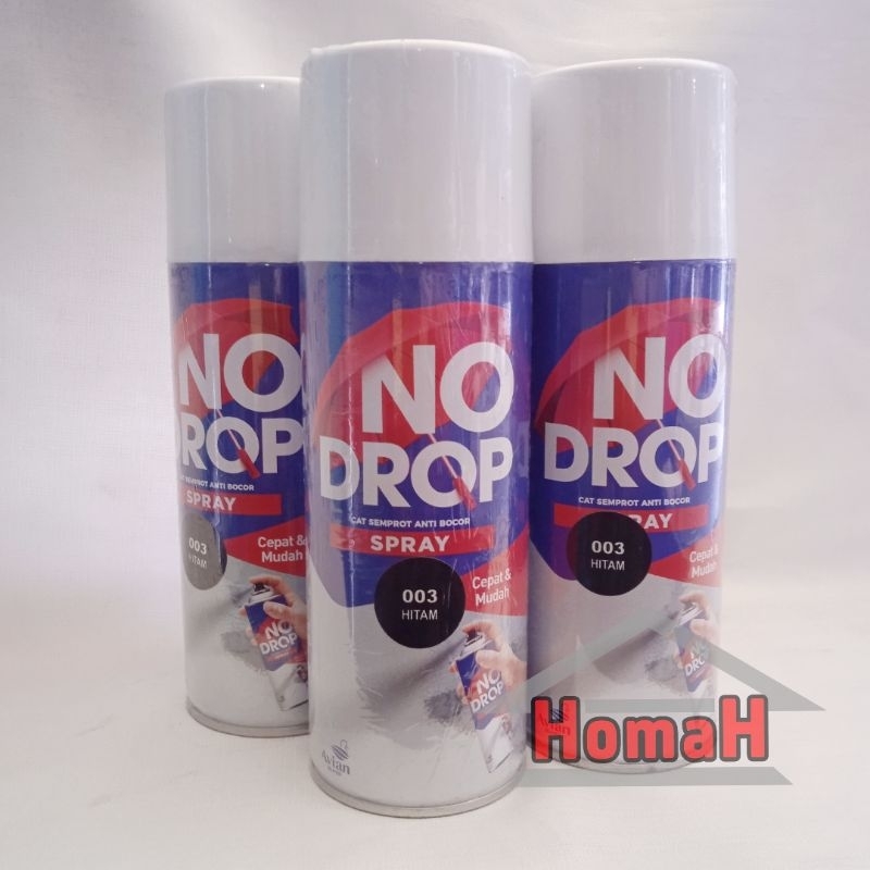 No Drop Spray Cat Semprot Anti Bocor 400 cc Warna Hitam Kedap Air Tahan Lama Elastis Tidak Mudah Ret