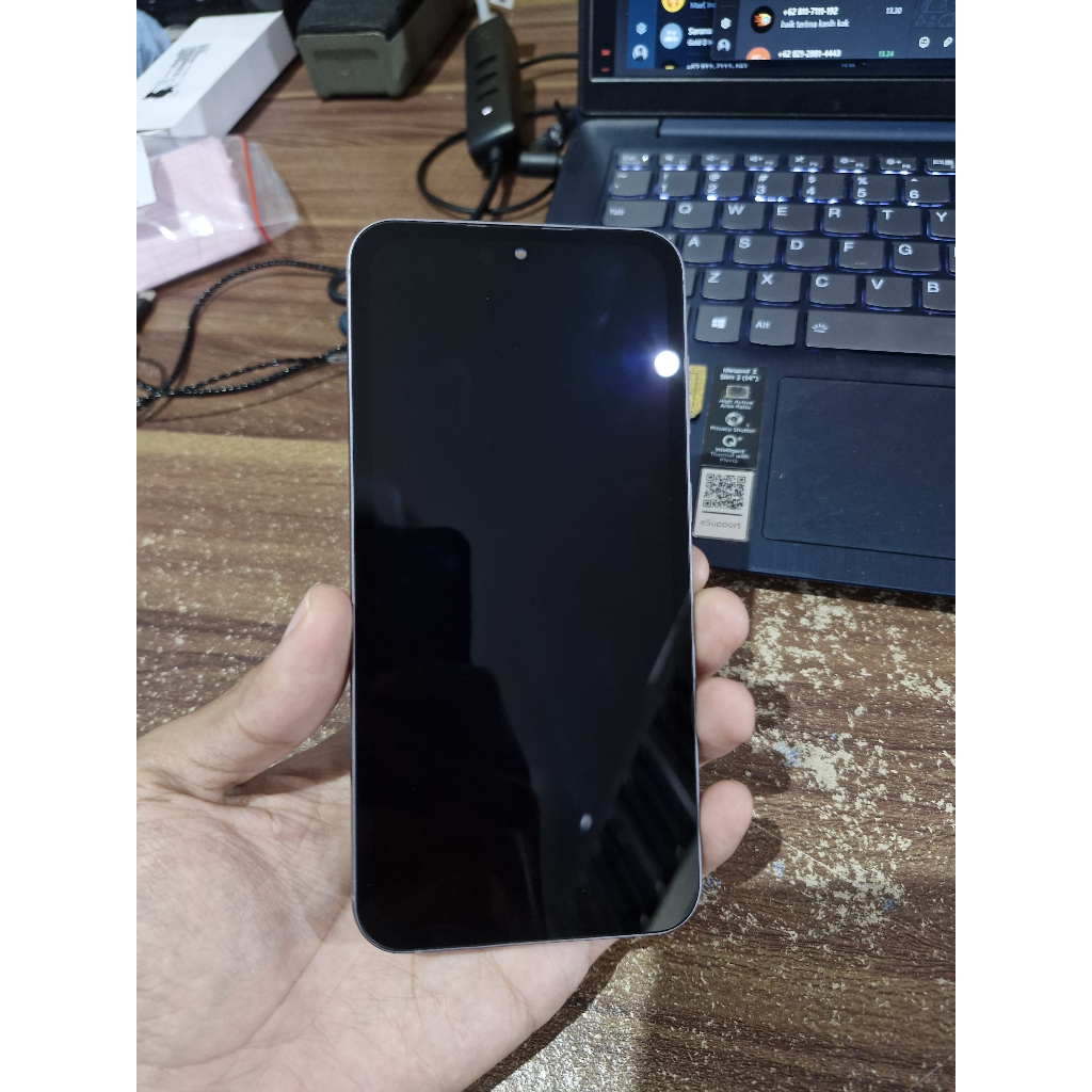 LCD SAMSUNG S23 FE + FRAME - OLED BEKAS SECOND NO FINGERPRINT
