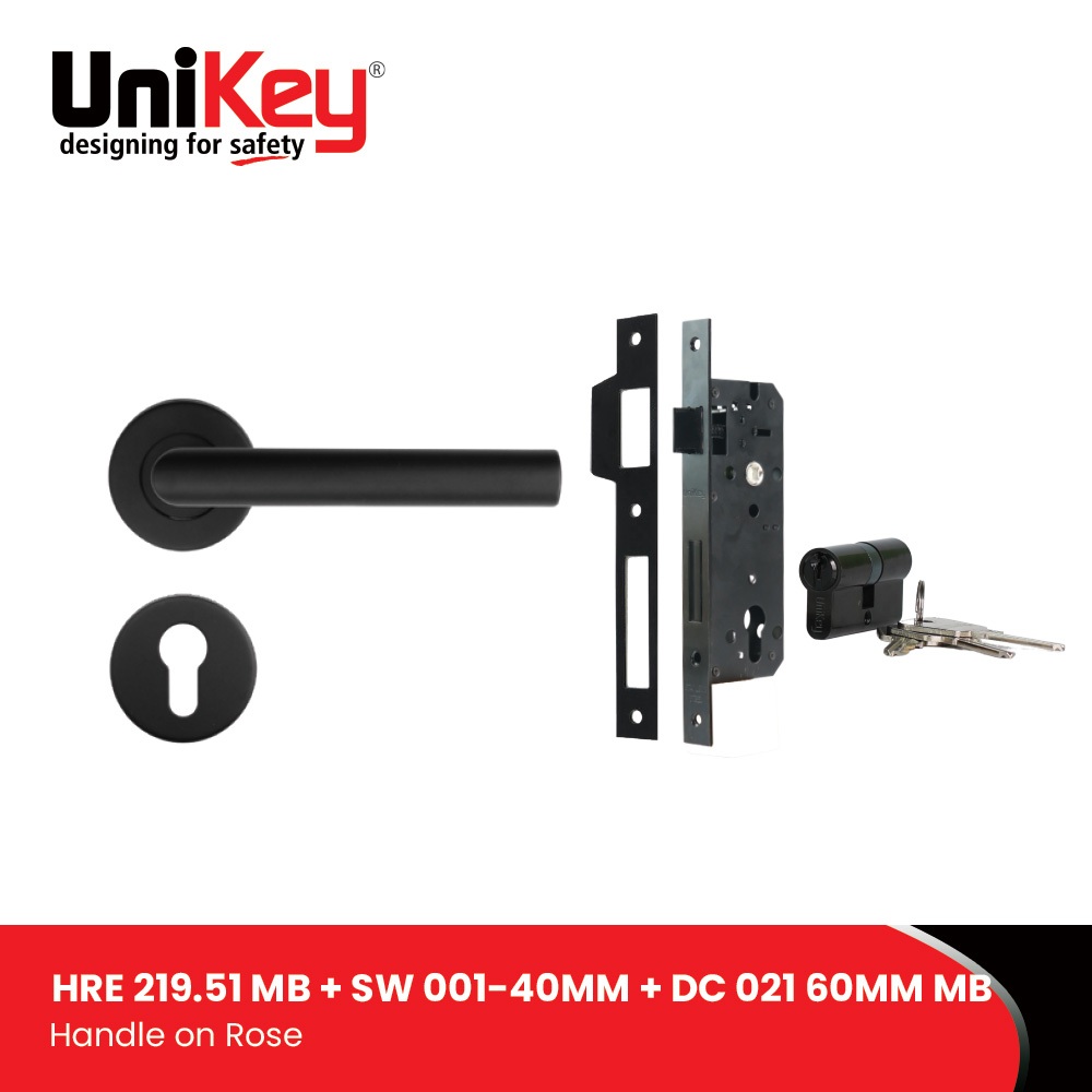 UniKey Handle Set Exclusive HRE 219.51 MB+SW 001-40MM N MB+DC 021-60MM MB komplit set