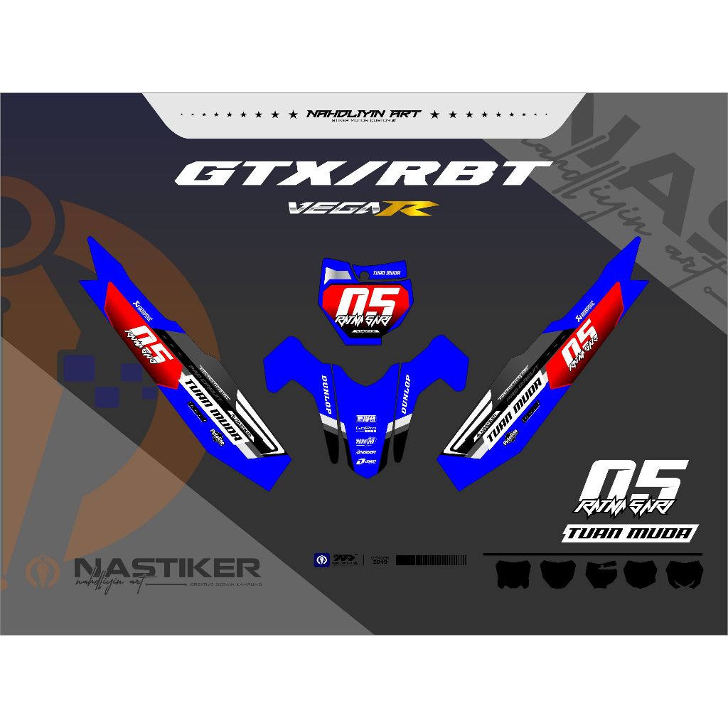 STIKER RBT VEGA R NEW STIKER STRIPING GTX RBT VEGA R SIMPEL KEREN