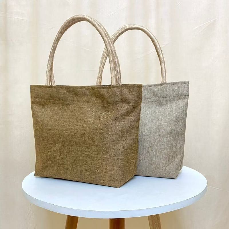 Tas Jinjing Tali Sumbu Mini Handbag kecil Tas Mukena Tas Tote Bahan Denim Tebal anti air