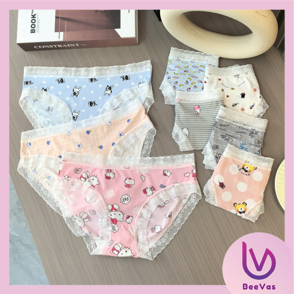 CUCI GUDANG CD1948 Celana Dalam Motif Kartun Anak Renda Lucu CD Fashion Korea Seamless