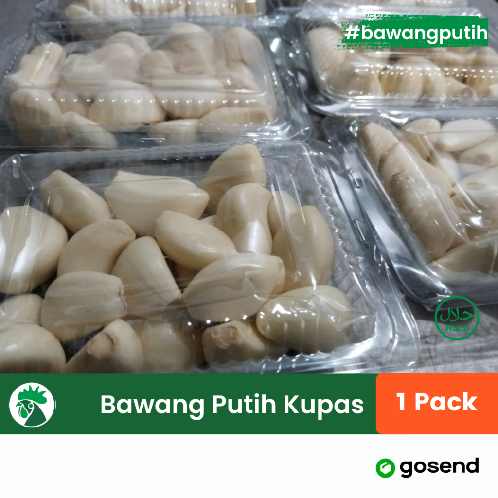 

Bawang Putih Kupas Bawang Putih Siap Pakai Bawang Kupas 100gr