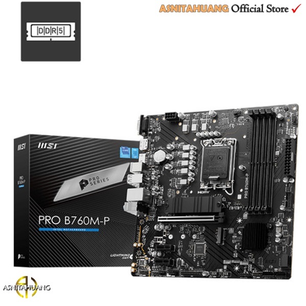 MOTHERBOARD MSI PRO B760M-P ( LGA 1700 / INTEL B760 / DDR5 )