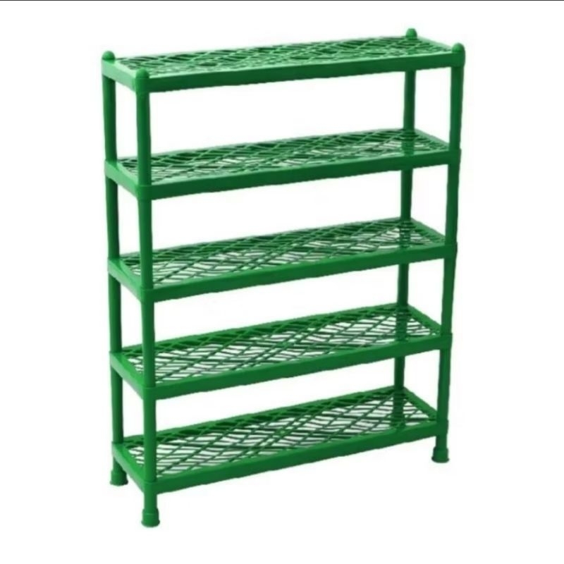 Rak sepatu  besar 5 susun bahan tebal/rak sandal plastik tebal