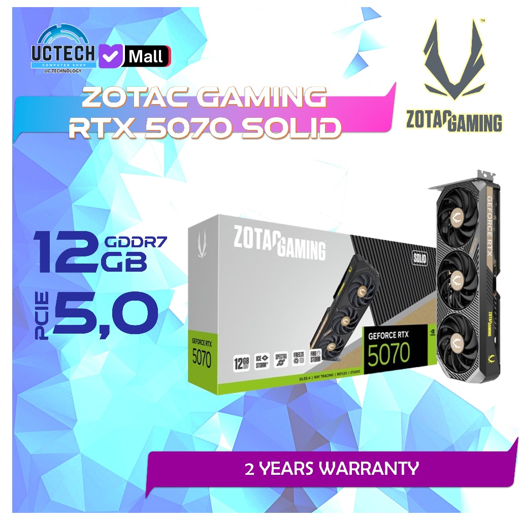 ZOTAC GAMING GeForce RTX 5070 Solid OC 12GB