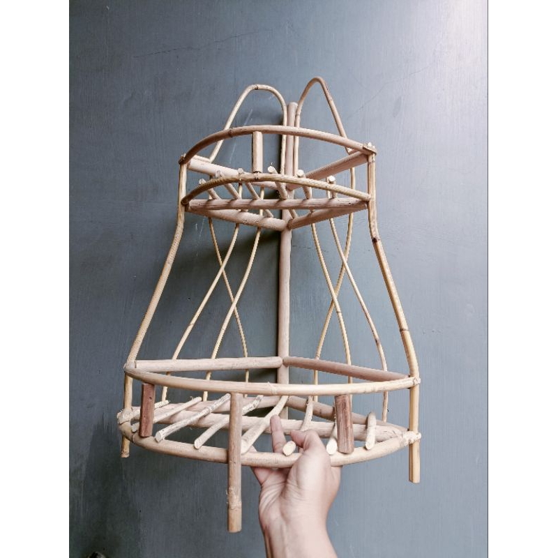 ROTAN PARCEL Susun 2 sudut tinggi 50/60/70 tebal tingkat 2 kokoh