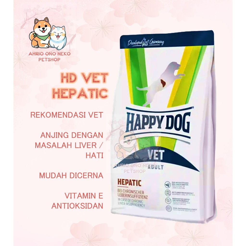 Happy Dog Vet Hepatic 1kg Freshpack Makanan Anjing Sakit Liver