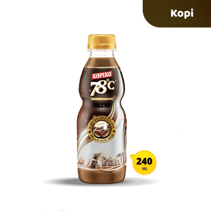 

Kopiko 78 Coffee Latte 12x240ml-Kopiko 78C-Kopiko 78°C Coffee Latte-78°C Kopi Susu