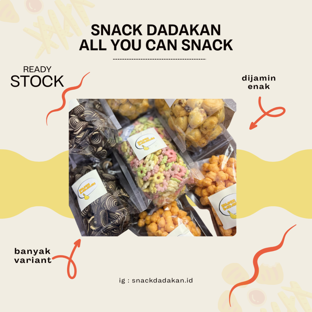 

[SNACK DADAKAN] SNACK10RB - Paket Cemilan All Variant Serba 10Ribu Murah Enak Ready Stock