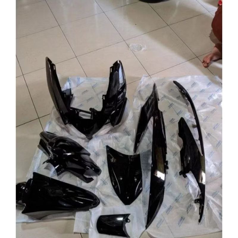 cover body vario 110 karbu hitam full sett