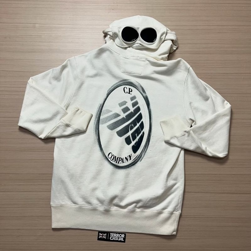 CP Company x Emporio Armany Google Hoodie Gauze White  Originals BNWTIP