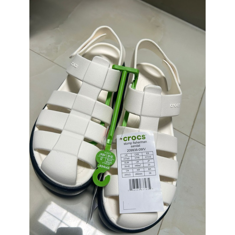 LIJASTIP — [ORIGINAL 100%] CROCS Stomp Fisherman IMPORT SINGAPORE Sandal Asli Pria Wanita Unisex