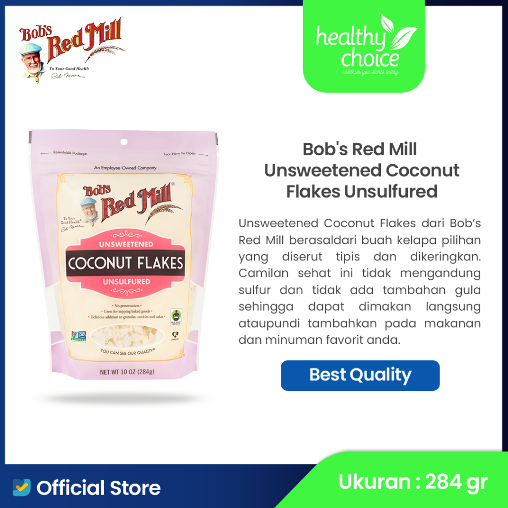 

Bob's Red Mill Coconut Flakes 10 oz 284 gr