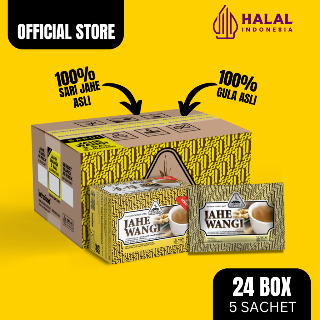 

Intra Jahe Wangi Karton Isi 24 Box @5 Sachet