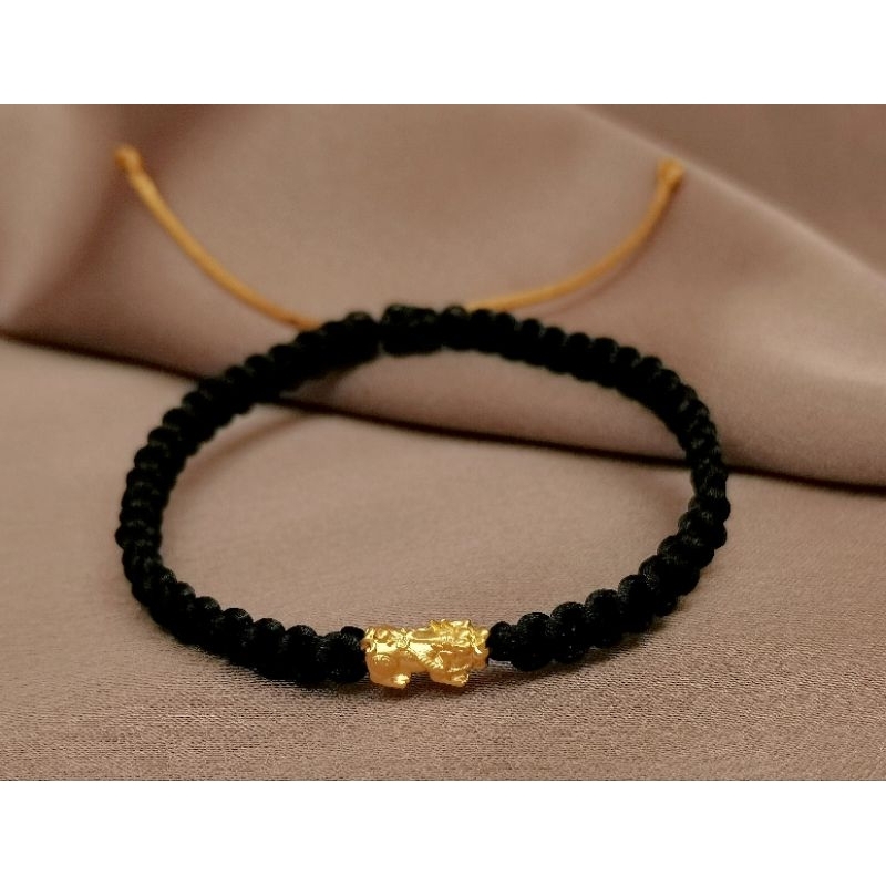 Gelang Emas Asli Naga 24K Hongkong 999% Tali Kepang
