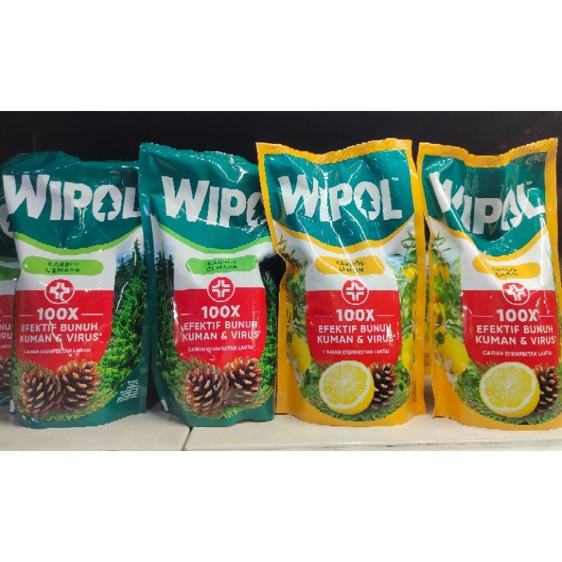( COD ) WIPOL isi ulang 750ml  lemon & Cemara