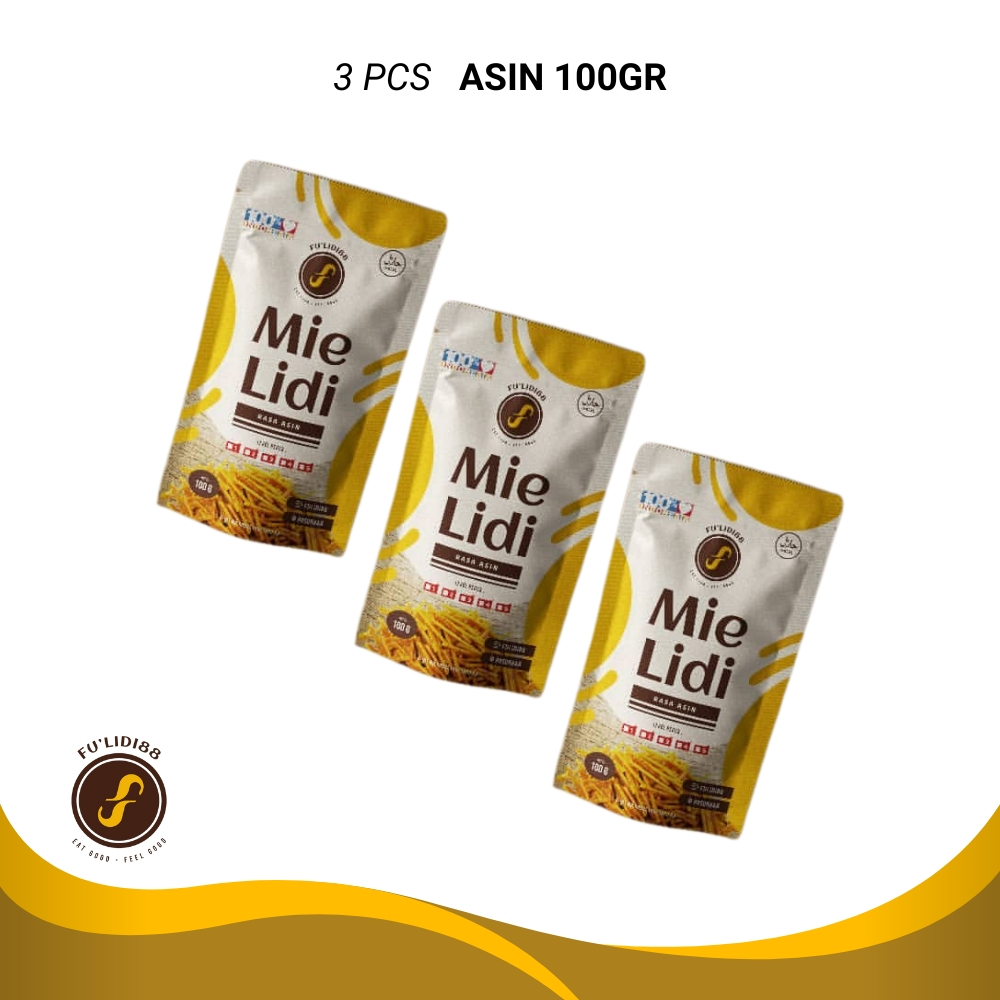 

FU'LIDI88 - Mie Lidi Rasa Asin - 3 x 100 Gram