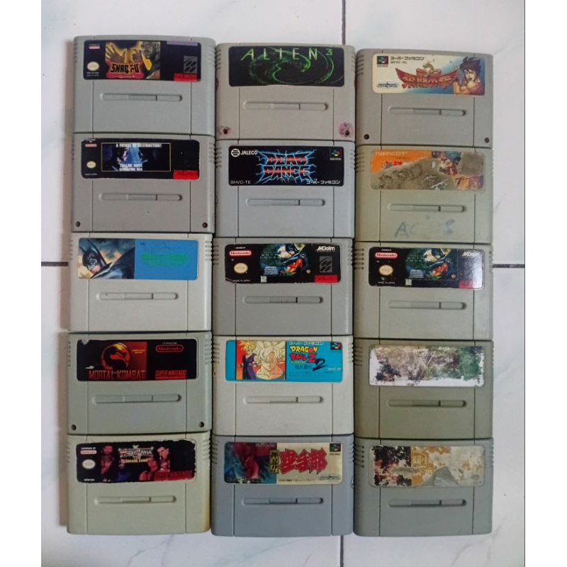 kaset super nintendo / kaset snes 16 bit