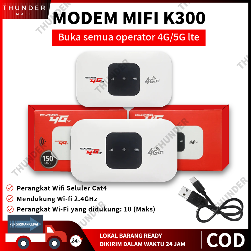 MIFI MODEM WIFI 4G UNLOCK OPERATOR / 300Mbps 4G/5G Portable Mobile WiFi USB Mobile WiFi Modem