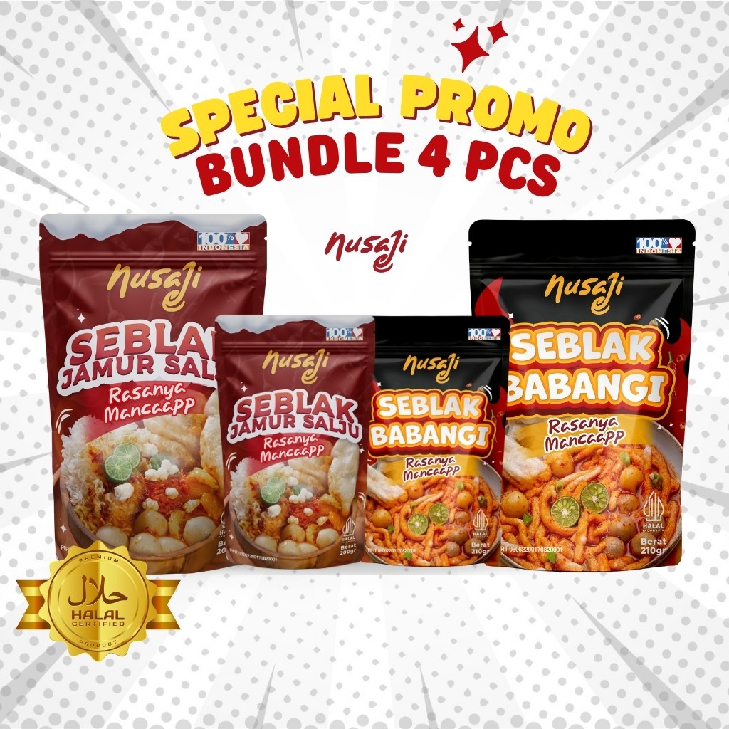 

Nusaji Promo Bundle Seblak 4 Pcs