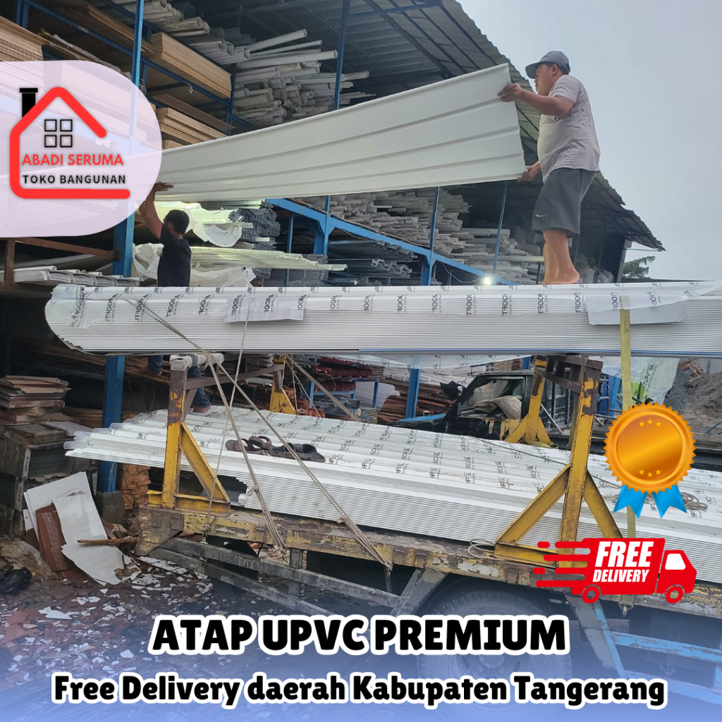 MURAH / BEST SELLER / ATAP ROOFTOP KANOPI UPVC / ROOFTUF / ATAP UPVC PREMIUM ROOFTUF SINGLE LAYER / 