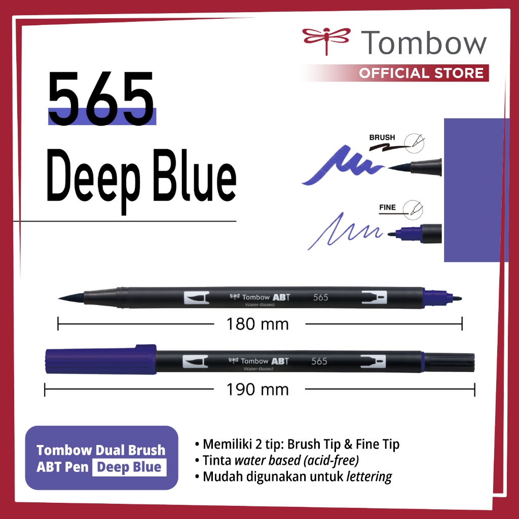 

Tombow Dual Brush ABT Pen Deep Blue