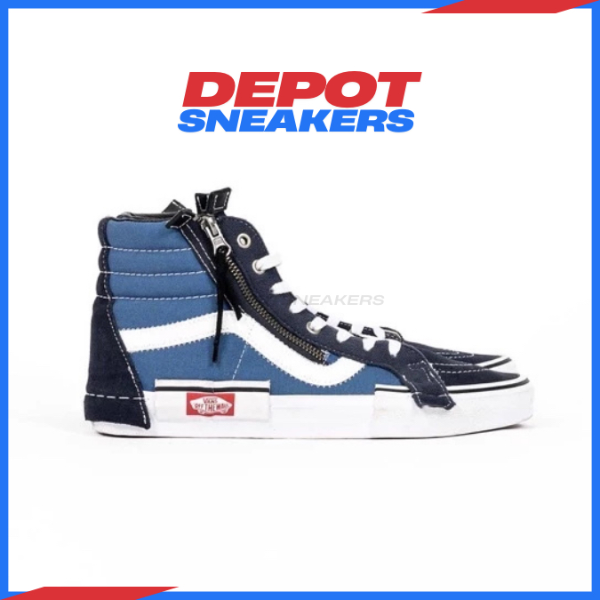 Vans Sk8 Hi Cut and Paste Navy / Parisian Night