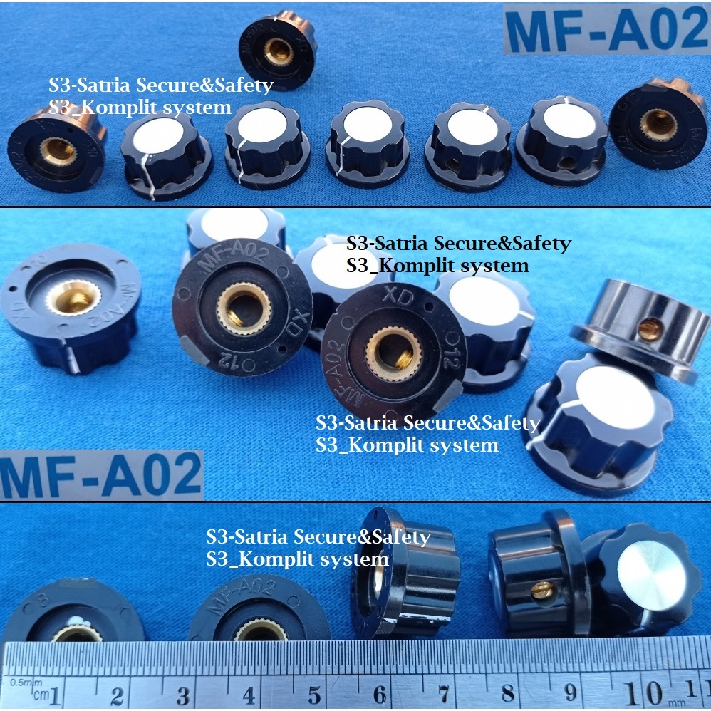 A 02 tutup 24mm MF A02 Knop Potensio Blimbing 2.4cm 2.4 cm 24 mm putar belimbing Knob Baut kenop Mon